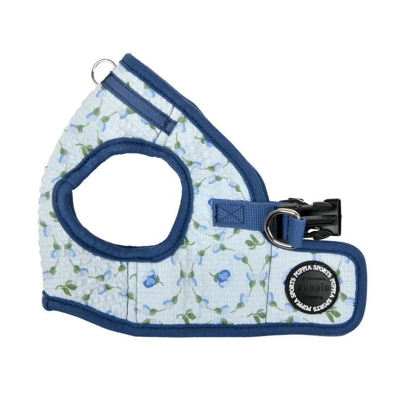 Puppia Spring and Summer Fashion Step-in Vest Dog Harness, Blue_Florian, Medium