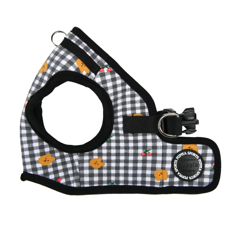 Puppia Spring and Summer Fashion Step-in Vest Dog Harness, Black_Baba, Small