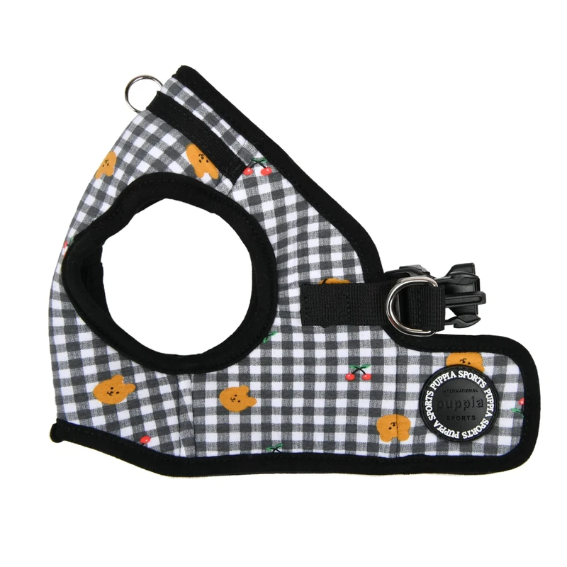 Puppia Baba Step-in Vest Dog Harness No Choke No Pull Walking Training for Small and Medium Dog - Black - L