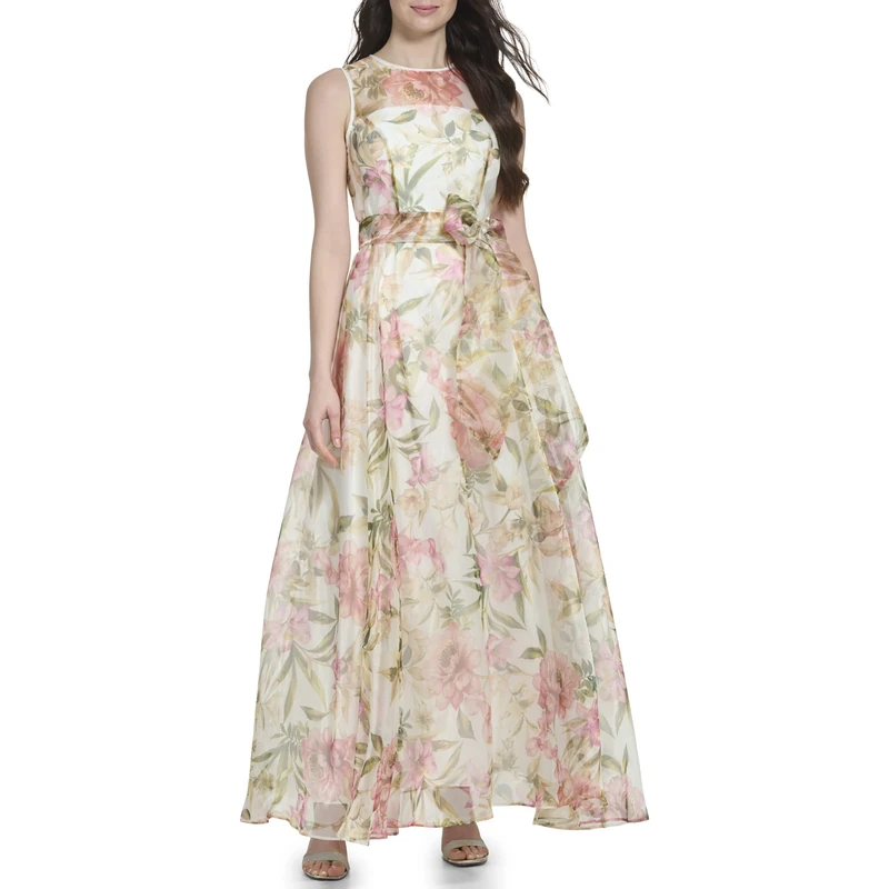 Eliza J Women's Ej0w6021-ivm-14w Special Occasion Dress, Ivory Multi, 18 Plus