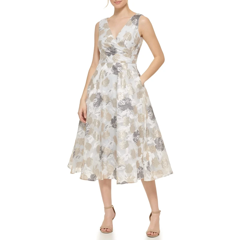 Eliza J Women's Ej0m5813-igd-14 Special Occasion Dress, Ivory Gold, 18