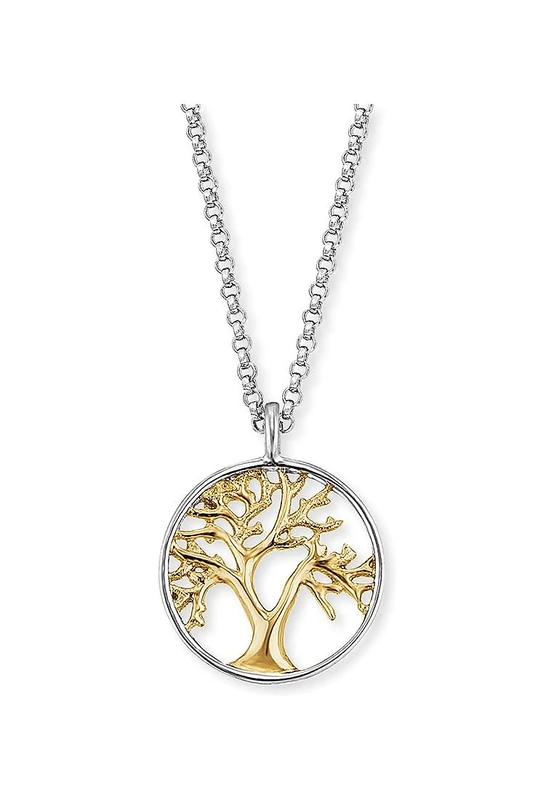 Angel Whisperer Women's ERN-LILTREE-BG Necklace with pendant, Silber, - Image 1