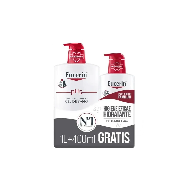 Eucerin ph5 Gel ducha 1000ml + recarga de 750ml