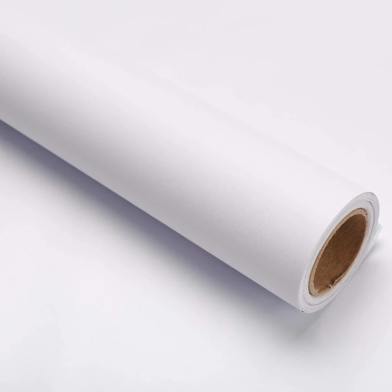 Mercoy White Peel & Stick Wallpaper - 60x300cm Self Adhesive Vinyl