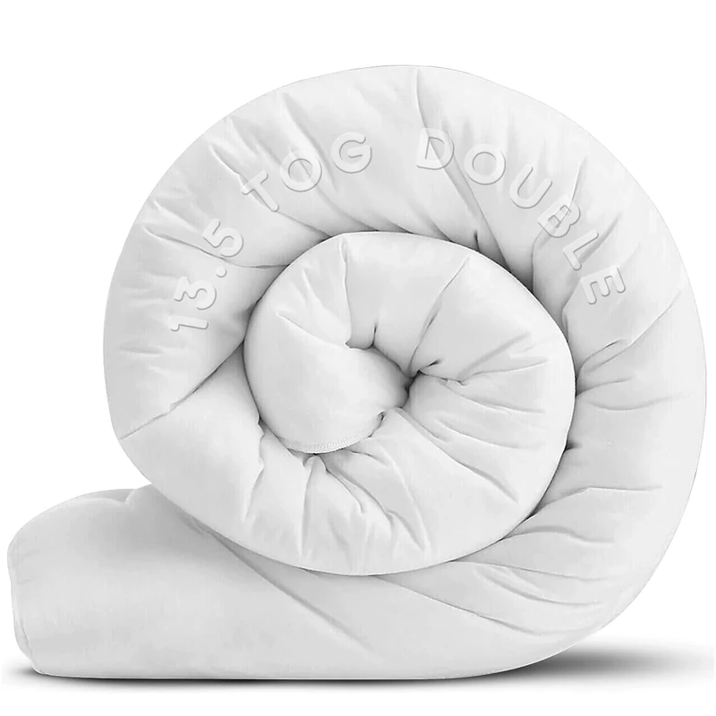 Hafaa Double Duvet 13.5 Tog Anti Allergy Winter Duvets Hollowfibre Filling Thick and Warm Duvet Double - UK Made