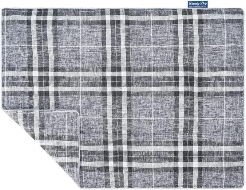 Dandy Dog Highlands Grey Dog Blanket Washable Cuddly Robust Made in Germany Size M