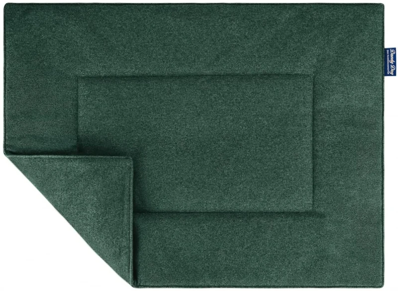 Dandy Dog Dog Blanket Felt Dark Green - Washable Cosy Robust Felt Look Made in Germany - Size XL - Image 1