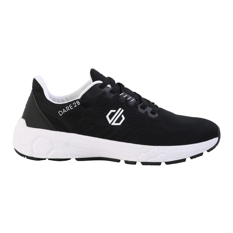 Dare2B Men's Hex Rapid Performance Trainers with Sole Impact Strike Zones, Perfect for Running, Gym & Training Black White