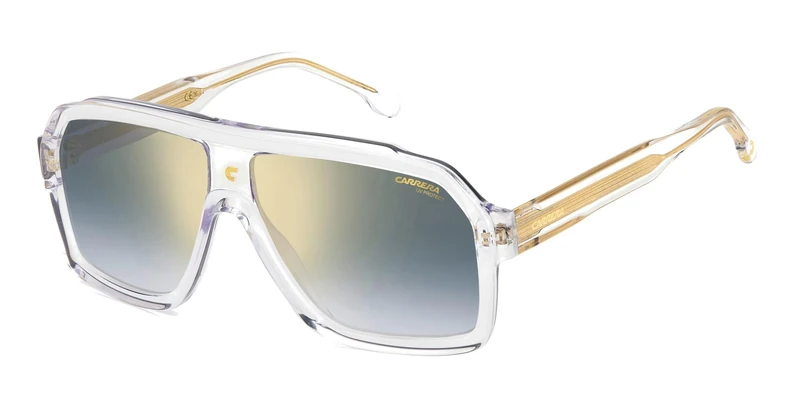 Carrera 1053/S CRYSTAL/BLUE SHADED GOLD MIRROR 60/12/145 men Sunglasses