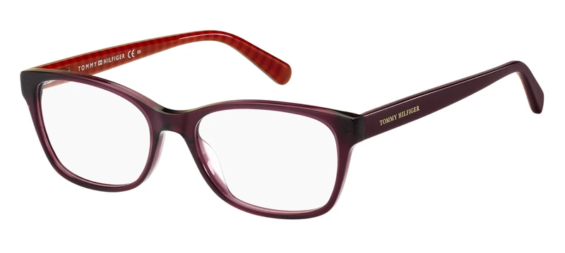 Tommy Hilfiger TH 2008 BURGUNDY PATTERN RED 52/16/140 women Eyewear Frame