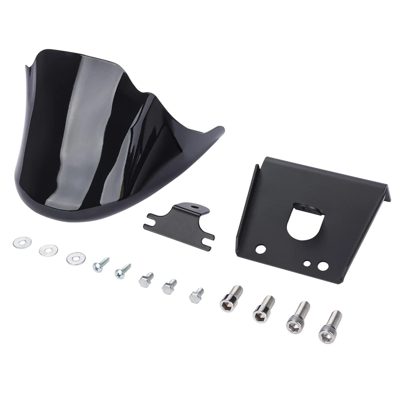 Bravema Motorcycle Front Spoiler Chin Fairing, Air Dam Fairing Cover Bracket Fit for 2004‑2022 Harley Davidson Sportster 883 XL 1200