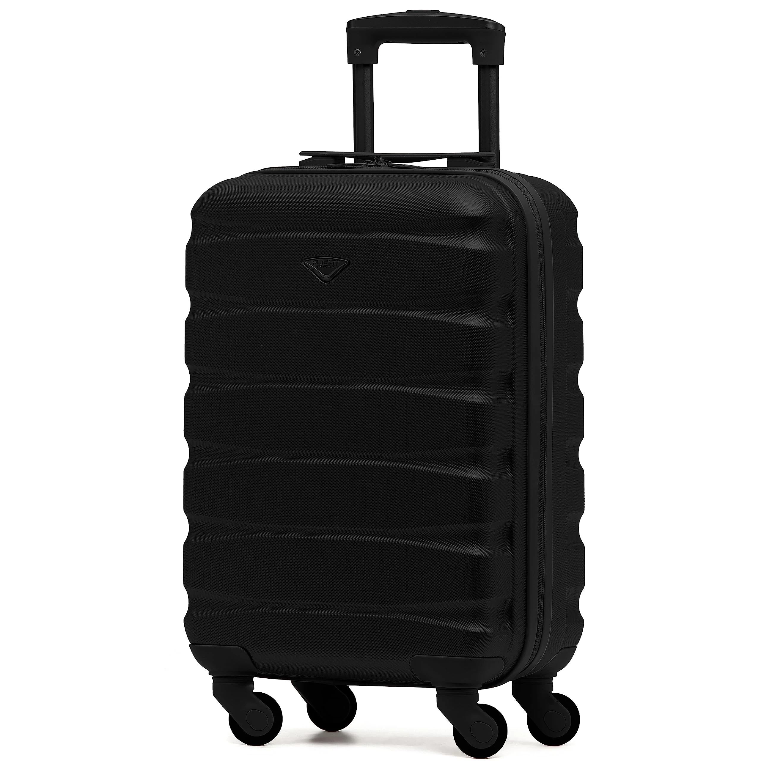 Flight Knight Cabin Suitcase 55x35x20, Carry On for Over 100 Airlines Like Ryanair, EasyJet, British Airways, Virgin Atlantic Lightweight Small Durable Cabin Bag, ABS Hard Shell, Hand Luggage
