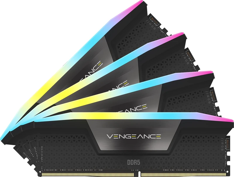 Corsair VENGEANCE RGB DDR5 32GB (2x16GB) 6200MHz C36 Intel Optimised Desktop Memory (Dynamic Ten-Zone RGB Lighting, Onboard Voltage Regulation, Custom XMP 3.0 Profiles, Tight Response Times) White