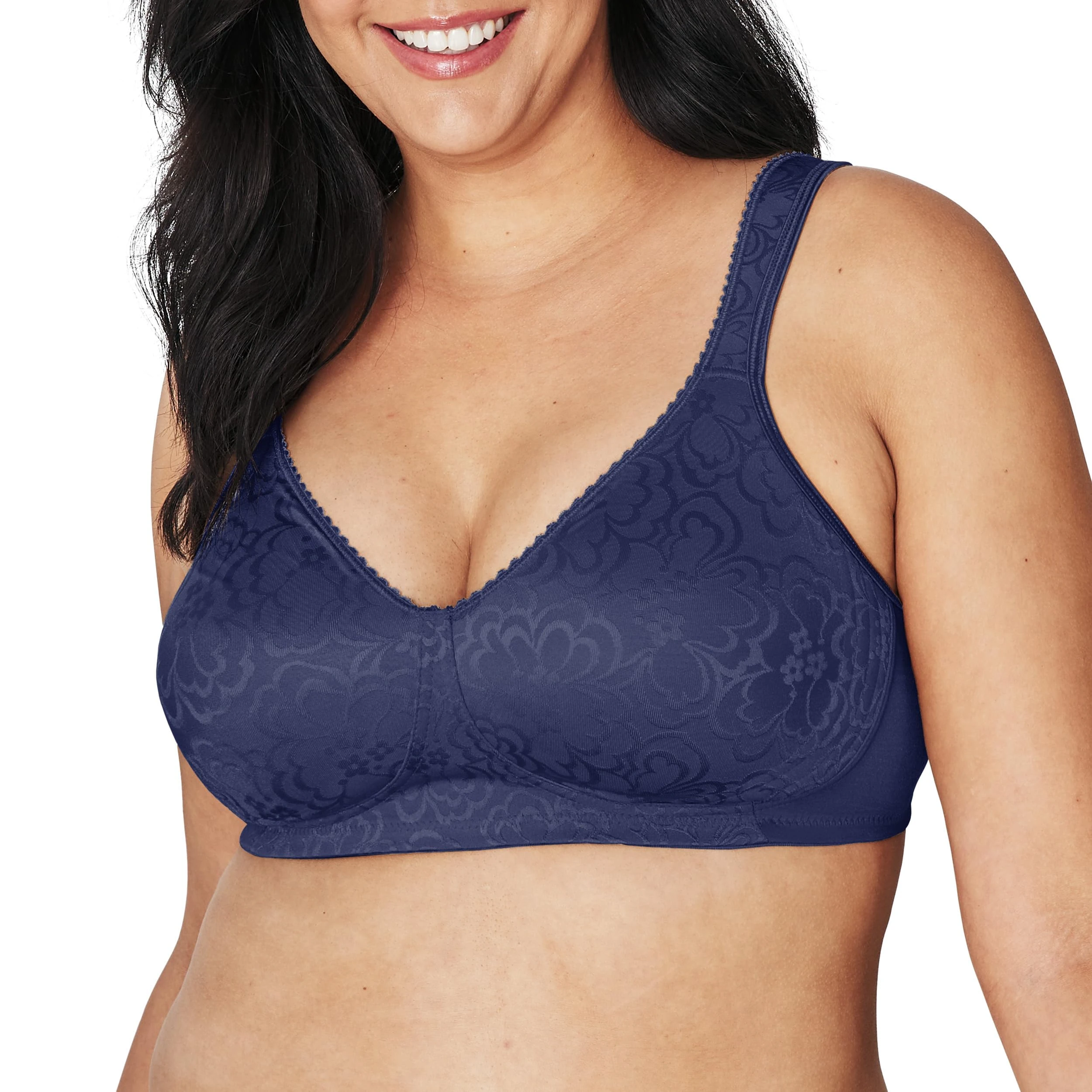 PLAYTEX Womens 18 Hour Ultimate Lift and Support Wirefree Bra, Blue Velvet