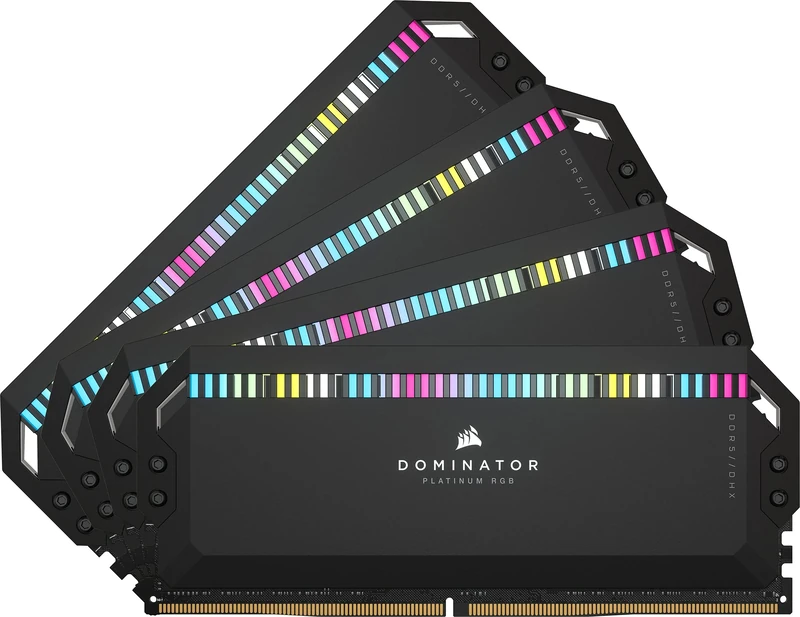 Corsair DOMINATOR PLATINUM RGB DDR5 64GB (2x32GB) DDR5 5200 (PC5-41600) C40 1.25V - Black CMT64GX5M2B5200C40