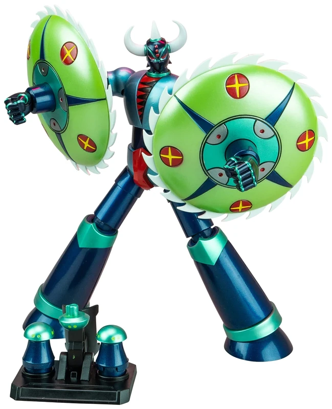 H.L.Pro UFO Robot Glendizer METALTECH04 Disc Beast Gingin, Metallic Edition, Total Height Approx. 6.7 inches (170 mm), Non-Scale, Die-cast, Painted Action Figure