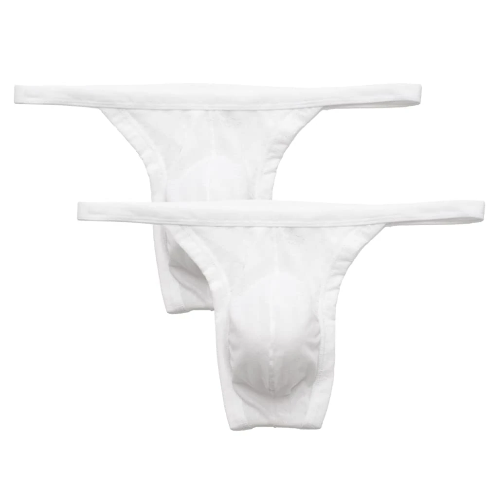 Summer Code Mens Mesh Thong Microfiber Stretch Beathable Pouch Underwear Pack