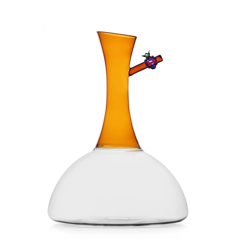 Ichendorf Milano Decanter Mora | Fruits & Flowers Collection | 220 cl | Borosilicate Glass | Handmade