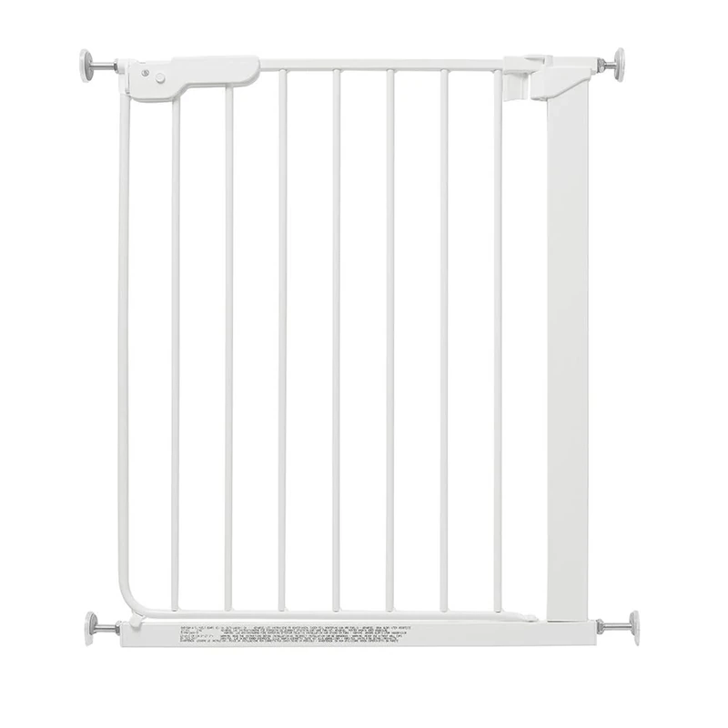 Safetots Super Narrow Baby Gate, 60.5cm - 66.5cm, White, Child Safety Barrier, Stair Gate for Toddler