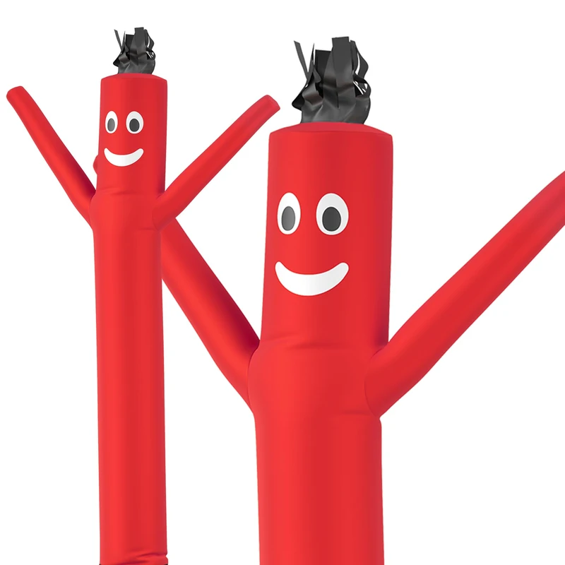 LookOurWay Air Dancers Wacky Waving Inflatable Tube Man Attachment - 7 Feet Tall Advertising Air Dancer Waving Man Inflatable Tube Guy - Blower Not Included - Red - Image 1