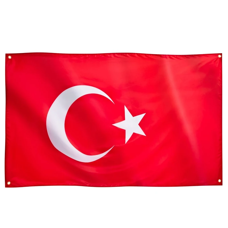 Runesol Turkey Flag, 91x152cm, (3ft x 5ft) Türkei, Turkish Banner, 4 Grommets, Eyelet in Every Corner, Turkey Victory Day, Turkish Republic Day, Premium Flags, Inside, Outside, Vivid Colours