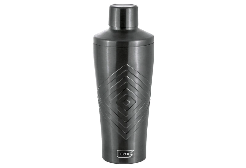 LURCH Cocktail Shaker 600 ml 3-Piece with Integrated Strainer Smokey Grey