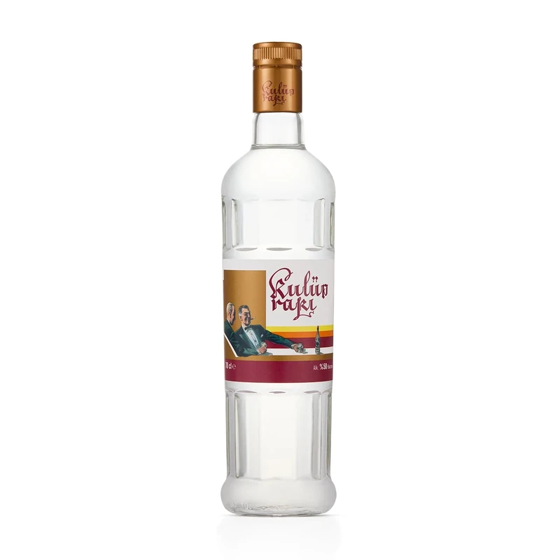 Kulüp Rakı 70cl │50% ABV, Distilled from 100% Fresh Grapes | First Rakı of Republic of Türkiye | Perfect Pair for Red Meat and Appetisers | Award-Winning Aniseed Spirit | Made in Türkiye
