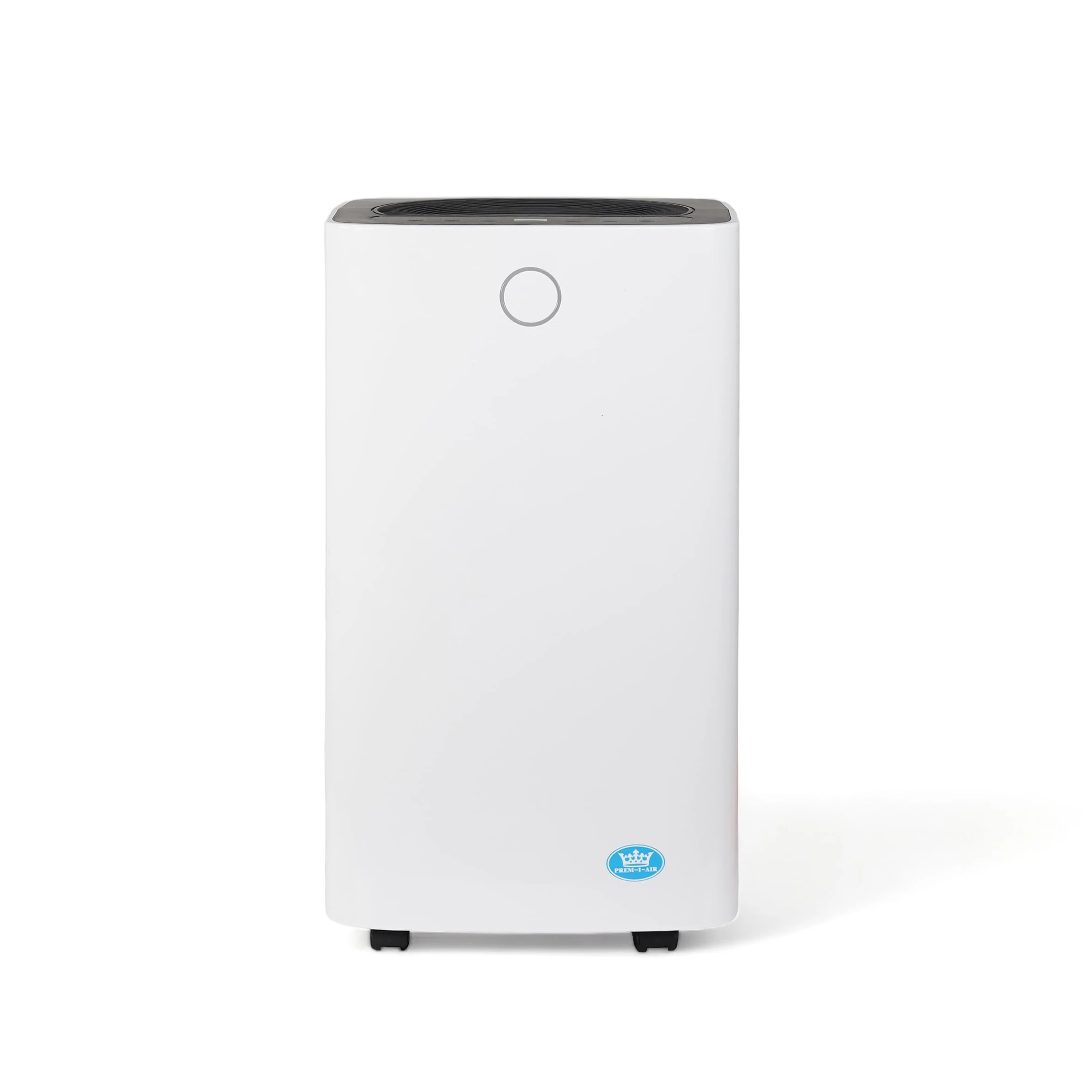 Prem-I-Air 12L Compressor Dehumidifier With Adjustable Humidity, Water Full Alarm, Quiet Operation, Continuous Drain, Washable Filters, Laundry Drying Mode, Castor, For use in Home, Office and Shop.