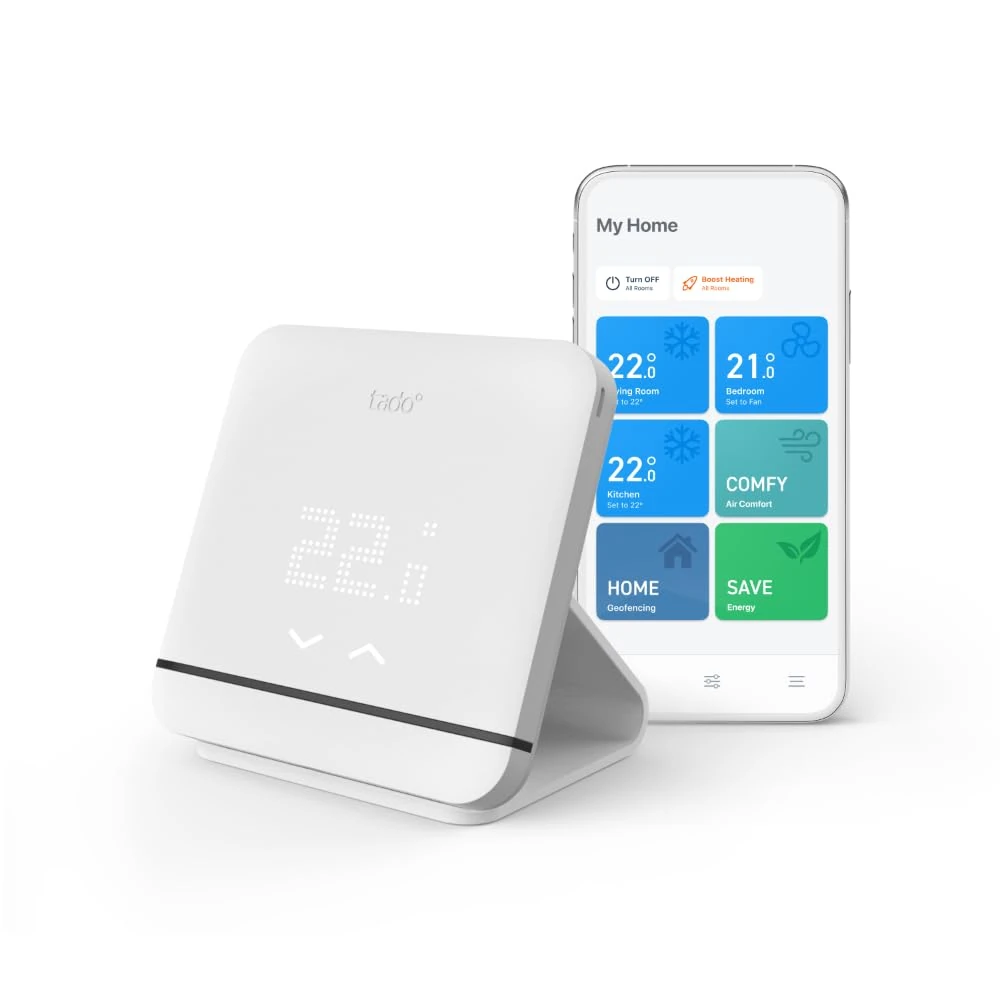 tado Smart AC Control with Stand - Digital Air Conditioner Control - Control Your Home Temperature From Anywhere Via App - Save Energy - Works With Alexa, Apple HomeKit, and Google Assistant