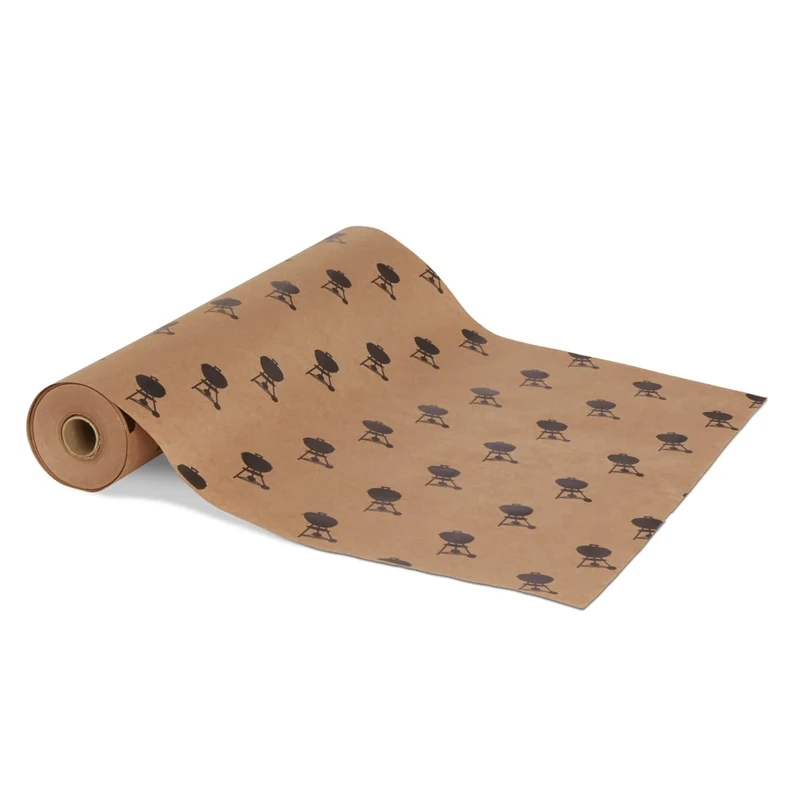 Weber Butcher Paper - 47m Roll (45cm Width), with Small Weber Kettle Logos, Made of 100% Natural Cellulose, for Juicy, flavorful Meat. for Smoking & Barbecuing - Brown (7020) - Image 1