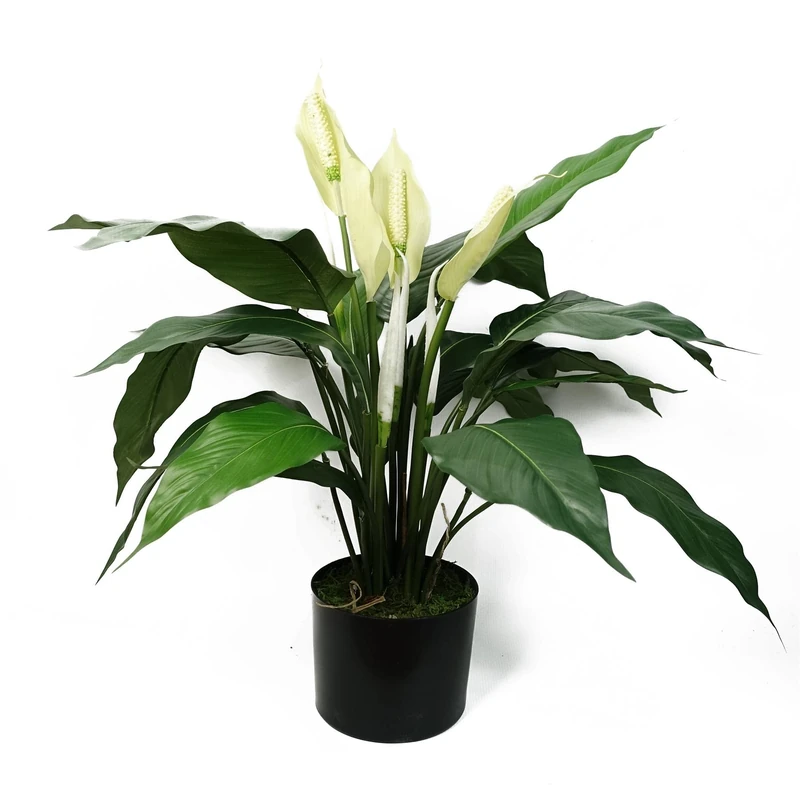 Leaf Large Artificial Stargazer Style Lily Plant,60cm