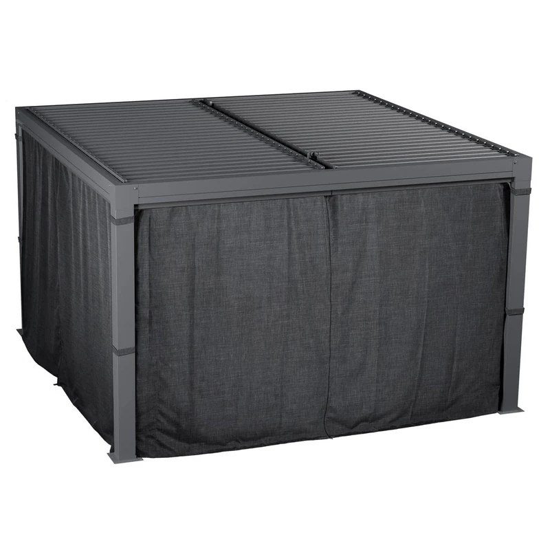 Hespéride - 1 set of 4 curtains for gazebo 3.6 x 3.6 m