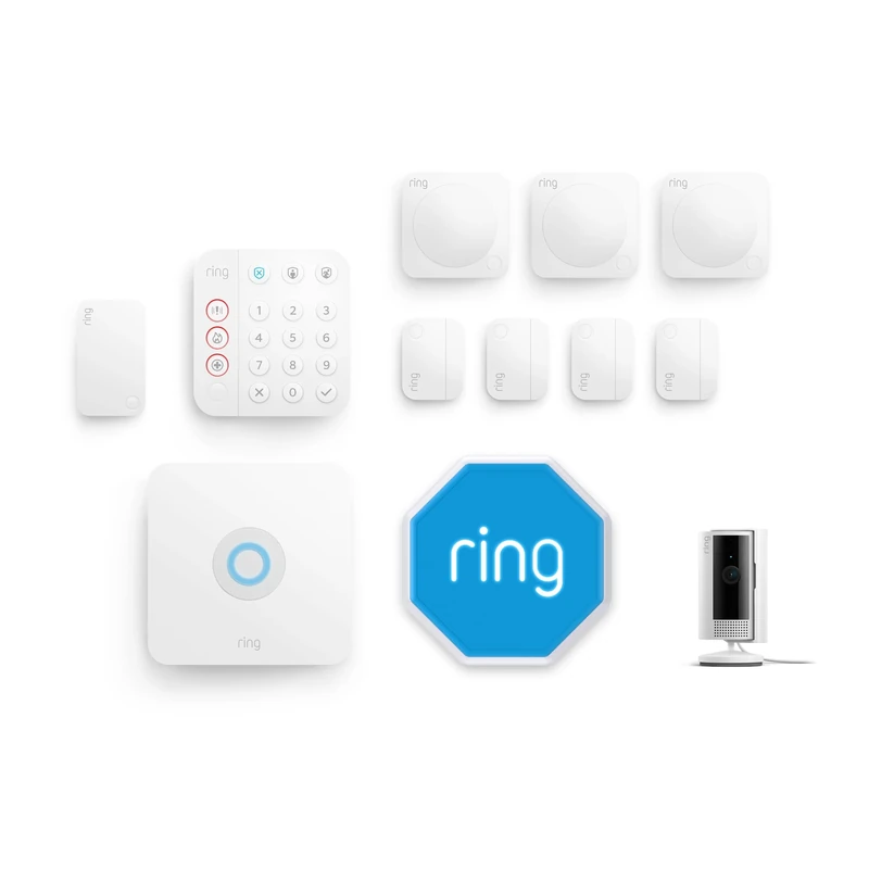Ring Alarm L + Indoor Cam (2nd Gen) with Outdoor Siren - Home Security