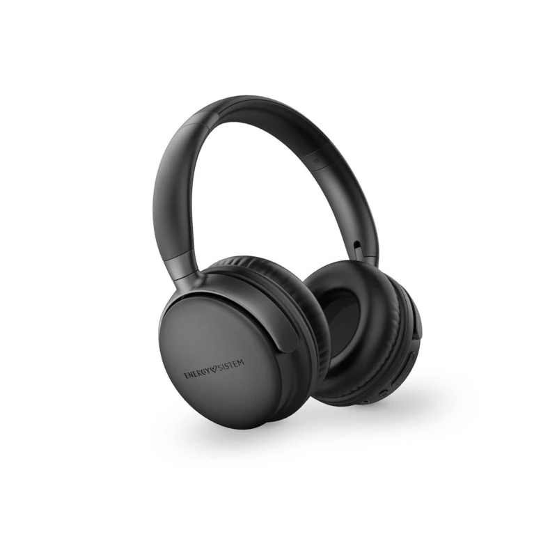 Energy Sistem Power Radio – Bluetooth Headphones (FM Radio, 45h Battery, MicroSD MP3 Player, Deep Bass, Protein Leather and Memory Foam) Black