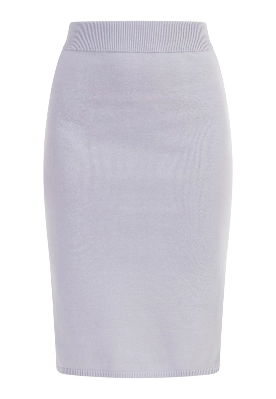 myMo Women's Knit midi Skirt, Lilac, L - Image 1