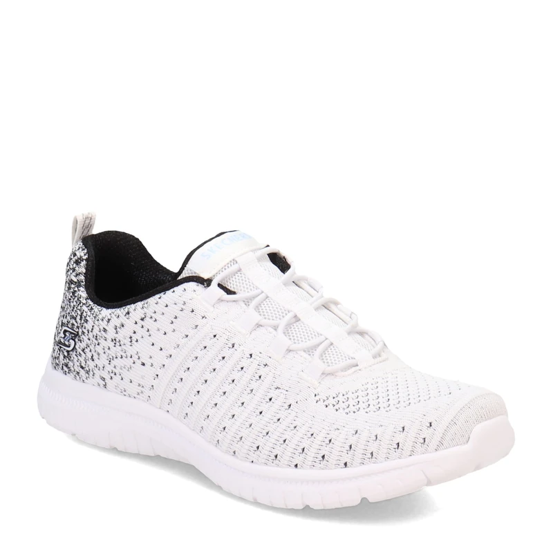 Skechers Women's Virtue Sneaker, White/Black, 7.5