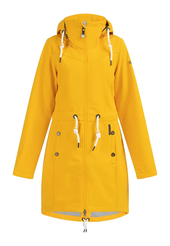 Schmuddelwedda 34325124 Women's Softshell Coat with Magic Print, sunshine yellow, L - Image 1