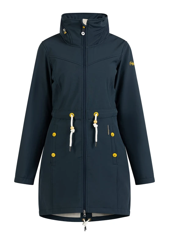Schmuddelwedda Women's Softshell Coat with Magic Print, Navy, S - Image 1