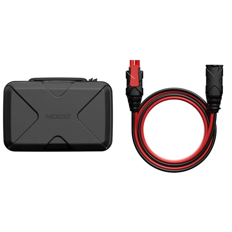 NOCO GBC104 Boost X EVA Protection Case for GBX155 UltraSafe Lithium Jump Starters & GC004 X-Connect 3-Meter Extension Cable Accessory for Genius Smart Battery Chargers