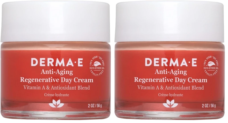 DERMA E Anti-Aging Regenerative Day Cream 56g (Pack of 2) - Image 1