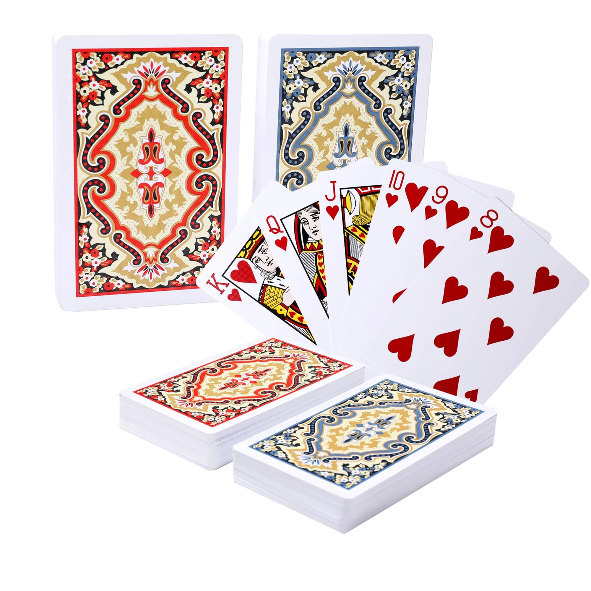 2 Deck Playing Cards - HD Waterproof Cards Poker,PVC Standard Playing Cards, 54 Playing CardS, Plastic Poker Cards