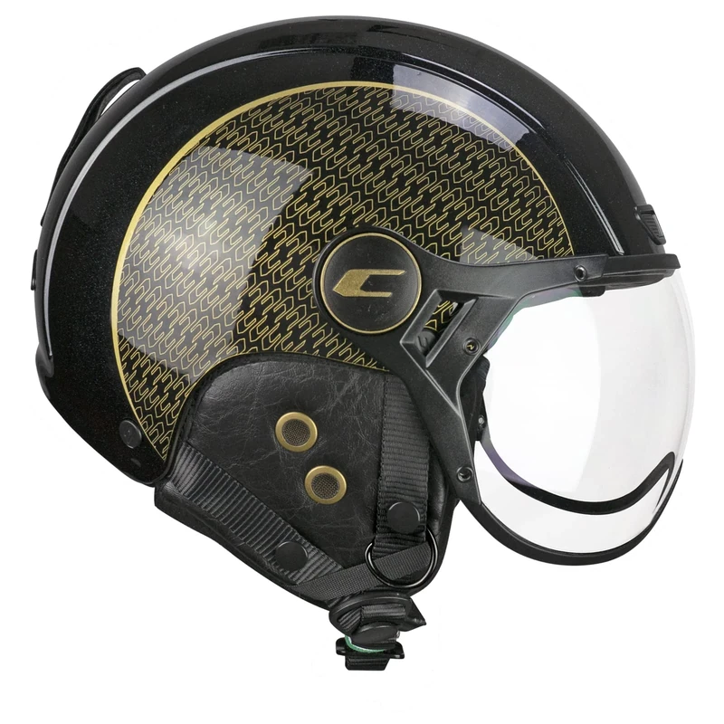 CGM EBI Unisex Adult Ski Helmet, Black Gold Pearl, M (57-58cm)