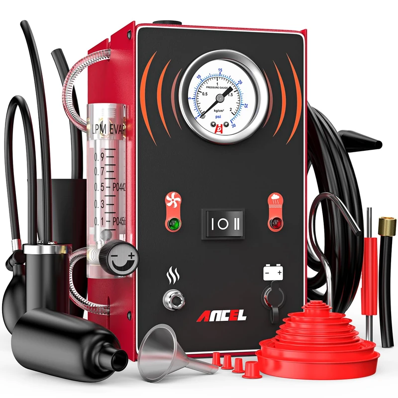ANCEL S300 Smoke Machine Automotive EVAP Leak Detector Tester with Built-in Air Pump - Dual Mode Fuel Pipe Vacuum Leak Diagnostic Test Tool for Cars, Motorcycles, Trucks, Boats, ATV and More