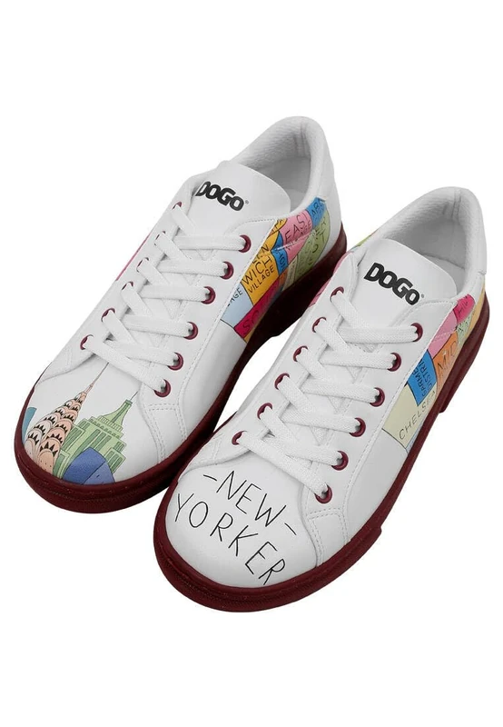 DOGO Women's Ace Sneakers, Blanc, 3 UK