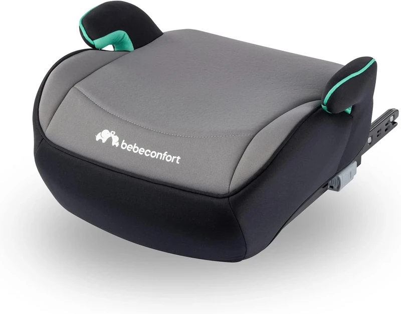 Bebeconfort Manga i-Fix Booster Seat ISOFIX, Car Booster Seat for 6 - 12 years Boys and Girls, 22-36 kg, 128-150 cm, Portable Car Seats for Kids, Comfortable, Compact, Lightweight, Grey Mist