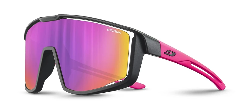 Julbo Unisex Fury S Sunglasses, Black/Pink, One Size