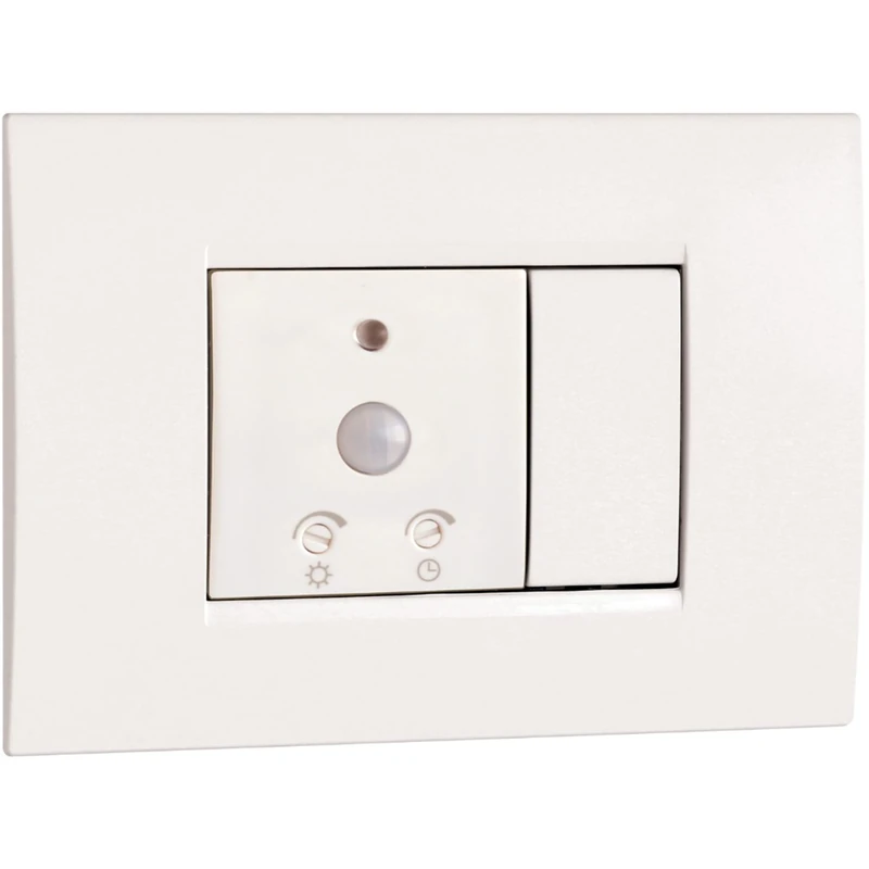 VEMER VE791100 SENS IR DUO - Indoor Twilight Motion Detector, Infrared Motion Sensor, Built-in Box Installation, White