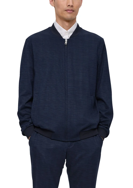 s.Oliver Viscose Stretch Blouson, blue, L - Image 1