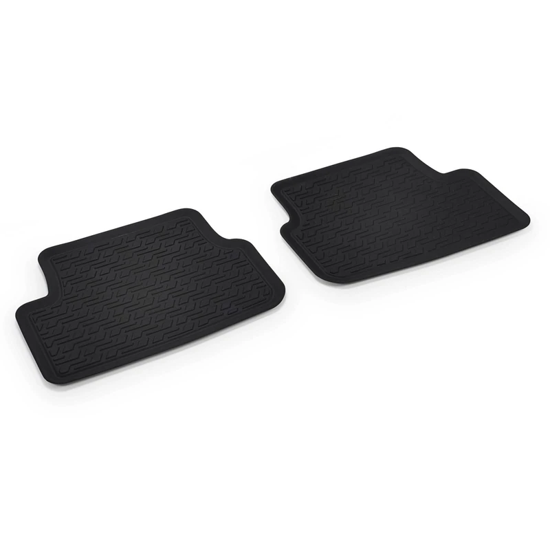 Volkswagen 2G706151282V All-Weather Floor Mats Premium Rubber Floor Mats 2 x Rear Rubber Mats for Facelift from Model Year 2022