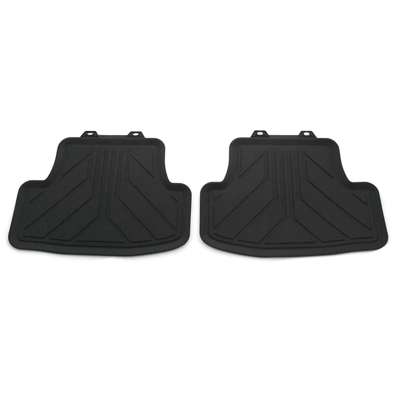 Volkswagen 2GC06151282V All-Weather Floor Mats Premium Rubber Floor Mats 2 x Rear Rubber Mats Black Only for Convertible
